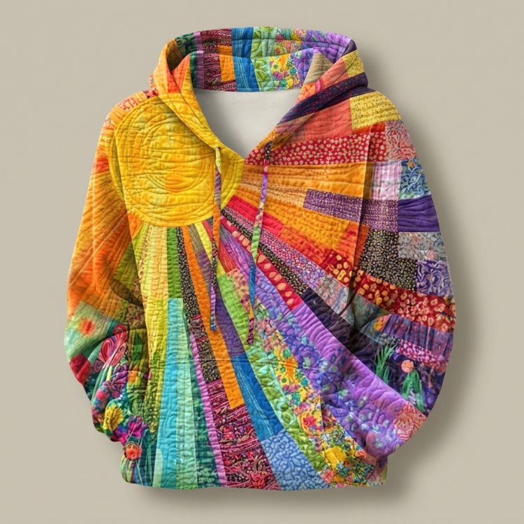 DELACROIX | Gewatteerde patchwork-hoodie Pauline