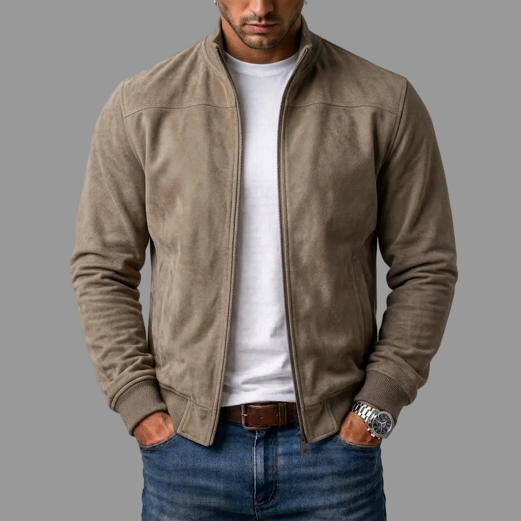 Varel | Bomberjack met suède-look