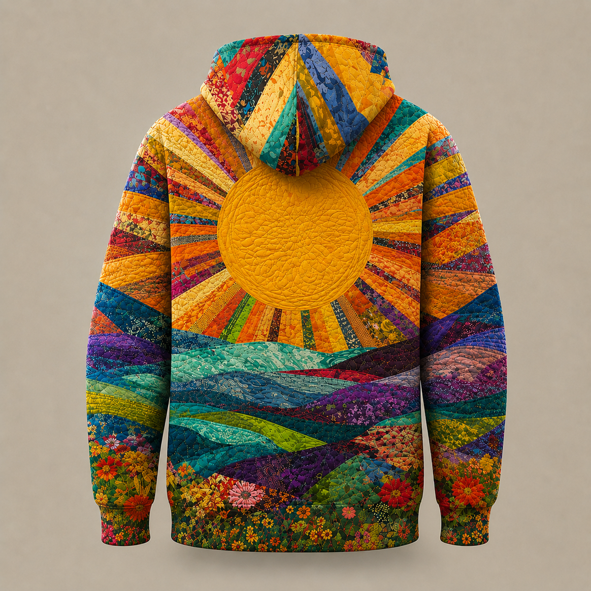 DELACROIX | Sweat met capuchon Zonnige bloemen Sandrine