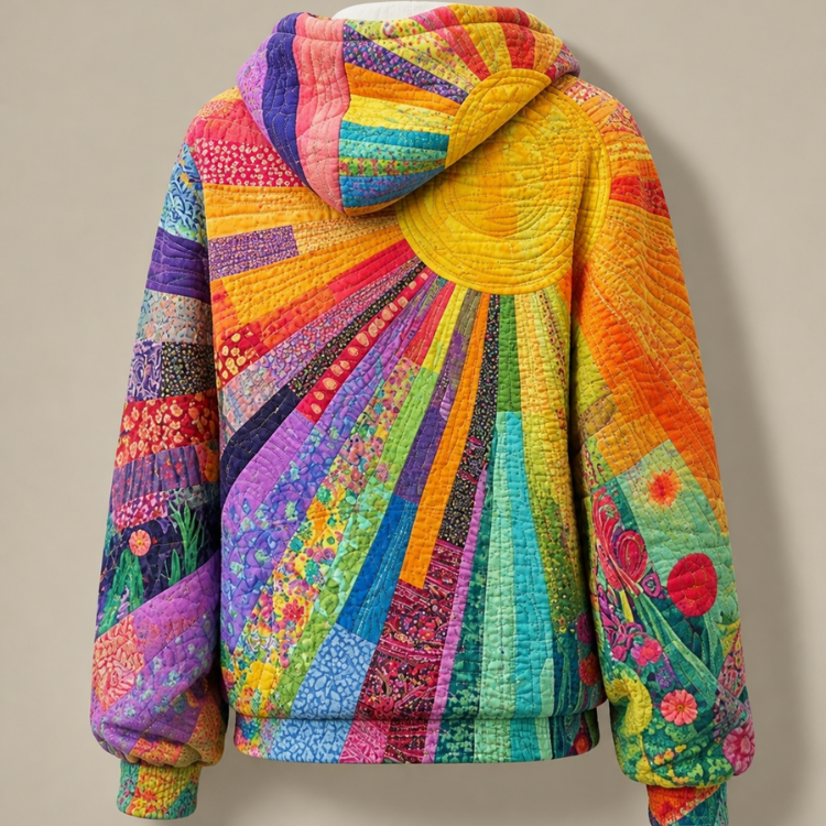DELACROIX | Gewatteerde patchwork-hoodie Pauline