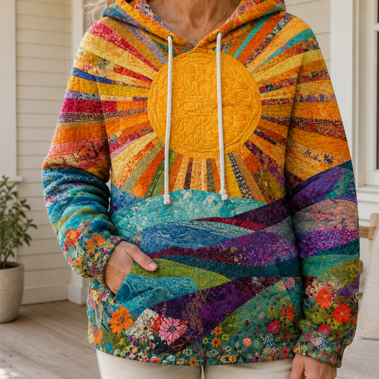 DELACROIX | Sweat met capuchon Zonnige bloemen Sandrine
