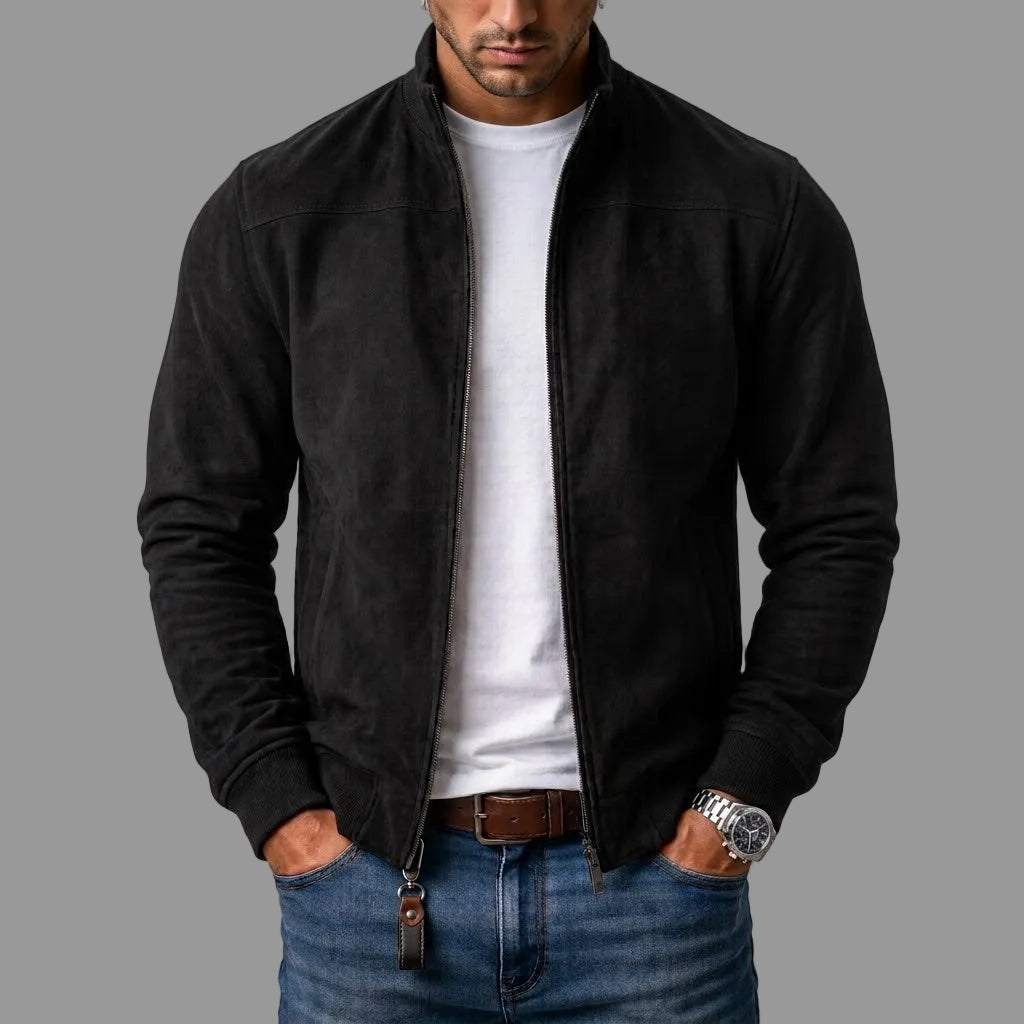 Varel | Bomberjack met suède-look