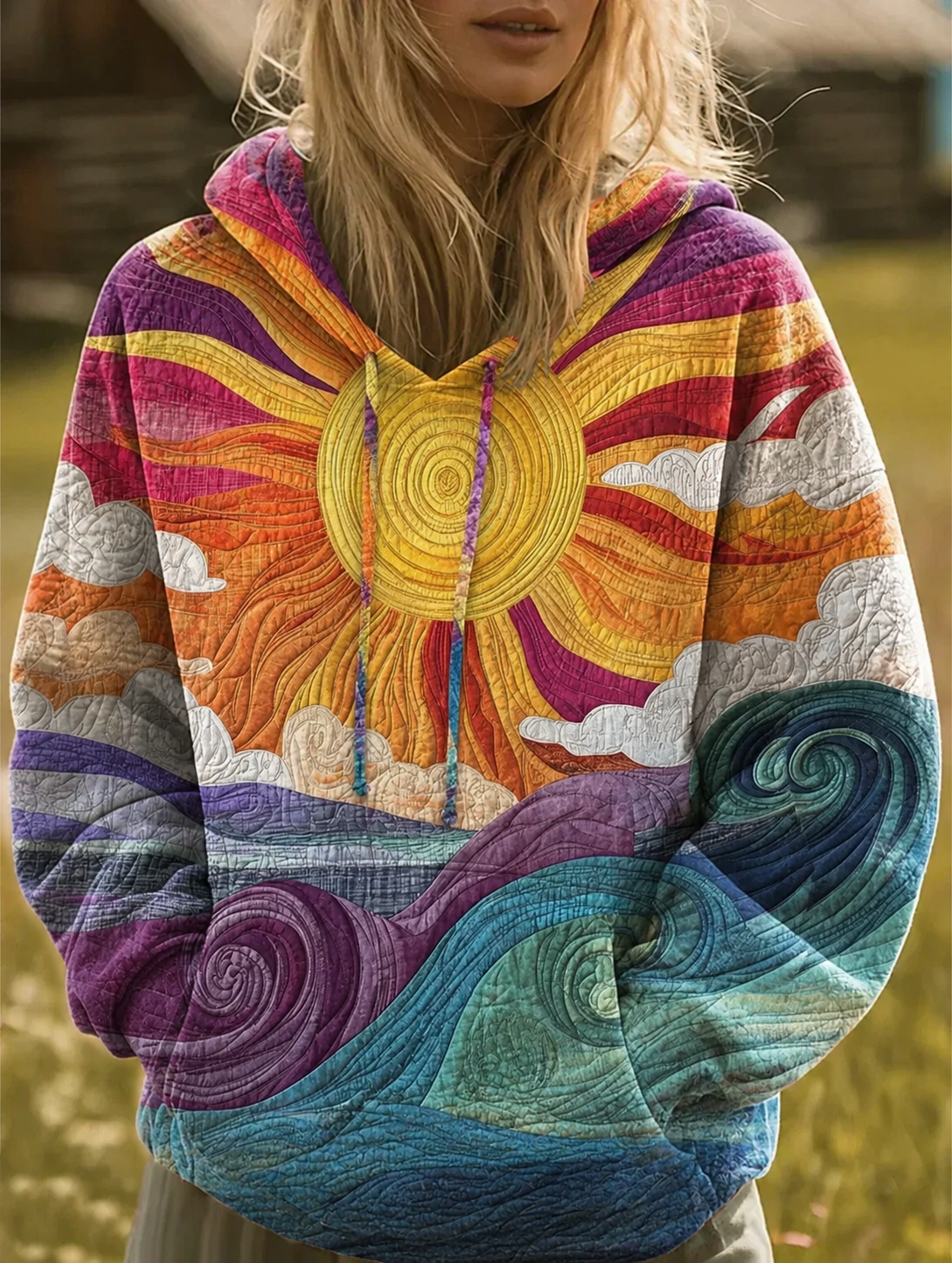 DELACROIX | Hoodie Soleil Marin Margot