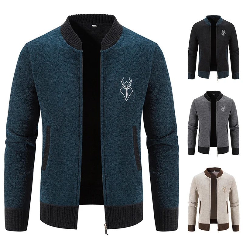 Pieter | Gebreid Heren Vest Met Herfstdetail