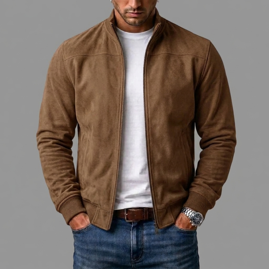 Varel | Bomberjack met suède-look